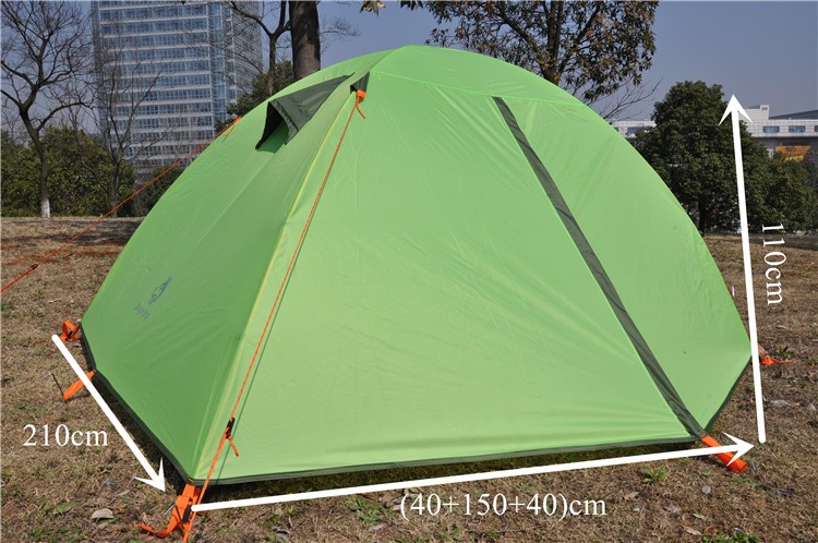 Cheap Goat Tents JUNGLE KING outdoor 8.5mm aluminum pole camping tent for two people double layer waterproof and rainproof nylon winter hiking ca Tents 